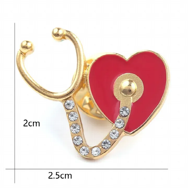 LiswindH heart-shaped design enamel pin
