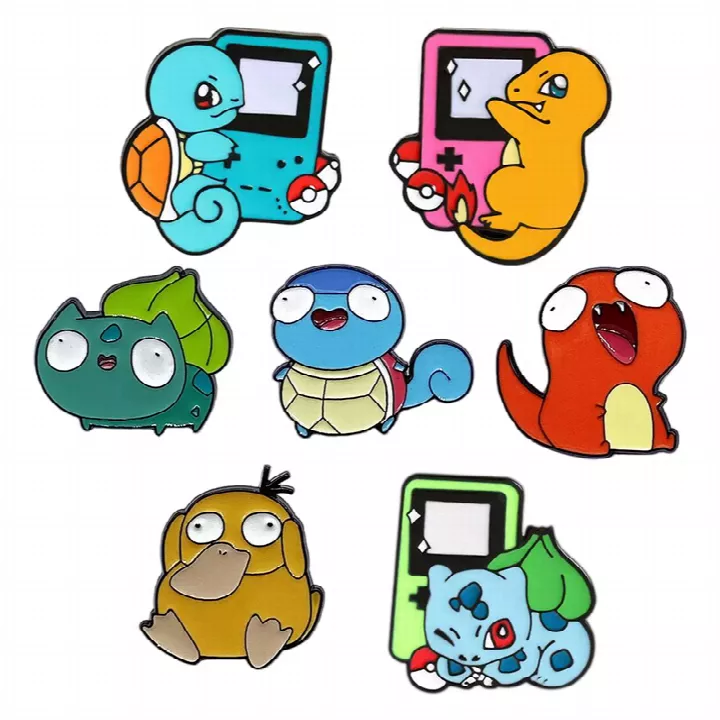 Bulbasaur，psyduck -Pokémon Series Cartoon Badge Customization